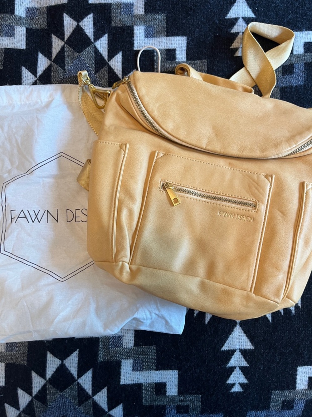 Fawn Design Butter Yellow Mini Backpack